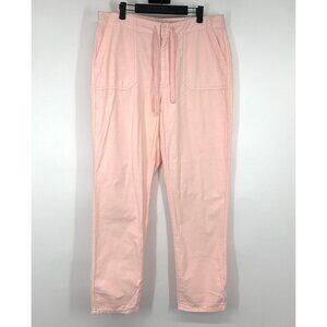 J.Crew Camp Pants Pink Tie Waist Relaxed Straight Leg